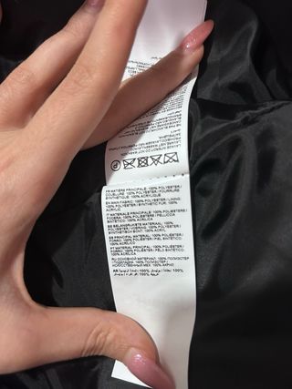 Pelliccia sintetica Jennyfer bianca e nera