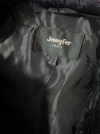 Pelliccia sintetica Jennyfer bianca e nera