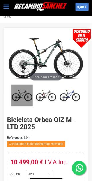 Orbea Oiz M-LTD 2025 Nueva