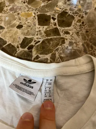 Camiseta Adidas Blanca Talla S