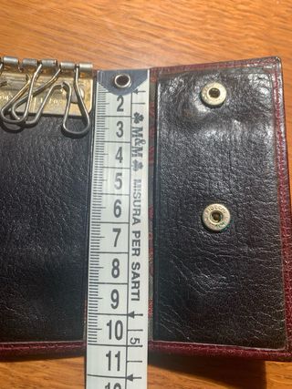 Portachiavi in pelle DEVOTO rosso