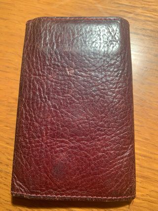 Portachiavi in pelle DEVOTO rosso