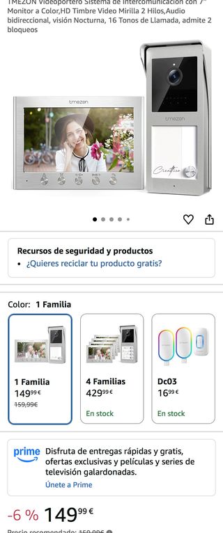 NUEVO Videoportero 7 HD 2 Hilos