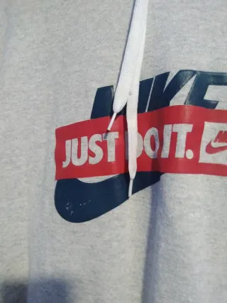 Sudadera Nike Gris Talla M-L