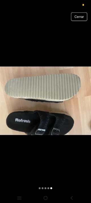Sandalias Refresh negras usadas 1 vez