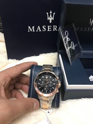 Reloj Maserati Sfida Negro y Dorado