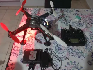 Dron 360 Negro y Rojo