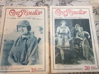 Lote 11 revistas “Cine popular”