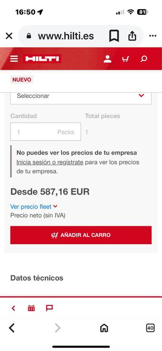 Radial Hilti Profesional