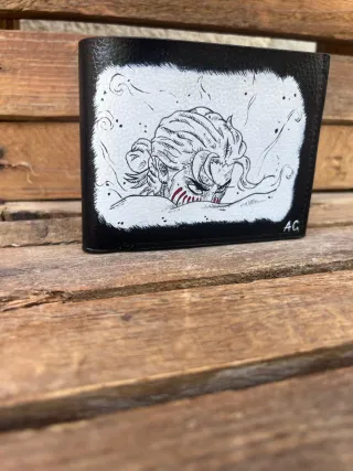 Portafoglio Eren Yeager Attack on Titan dipinto