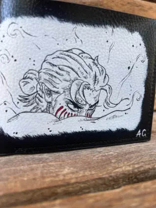 Portafoglio Eren Yeager Attack on Titan dipinto