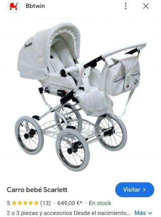 Carrito de bebé Scarlett vintage