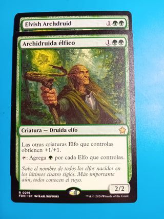 2x MTG Archidruida Élfico Carte Magic