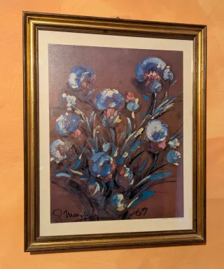 Quadro con cornice e vetro