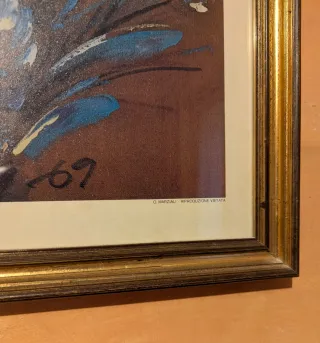 Quadro con cornice e vetro