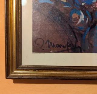 Quadro con cornice e vetro