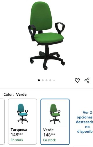Silla de escritorio verde