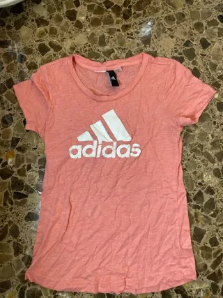 Camiseta Adidas Rosa Deportiva