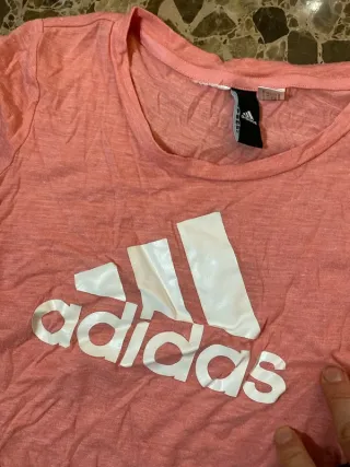 Camiseta Adidas Rosa Deportiva