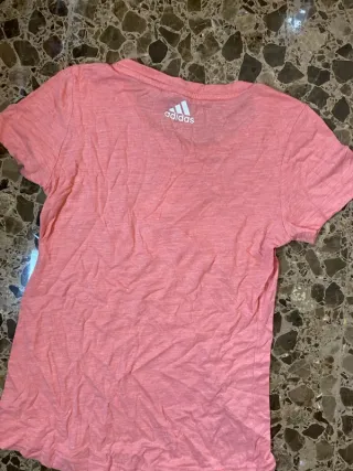 Camiseta Adidas Rosa Deportiva