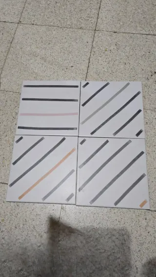 Restos de baldosas cerámicas