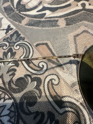 Occhiali da sole Ray-Ban oro lenti blu