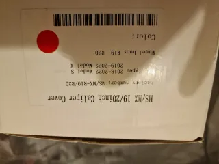 Copri pinze freno Tesla Rossi