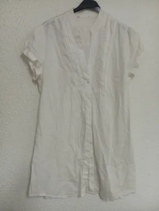 4 Camisas Blancas y Azul Cielo