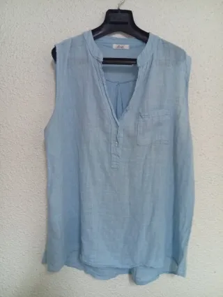 4 Camisas Blancas y Azul Cielo