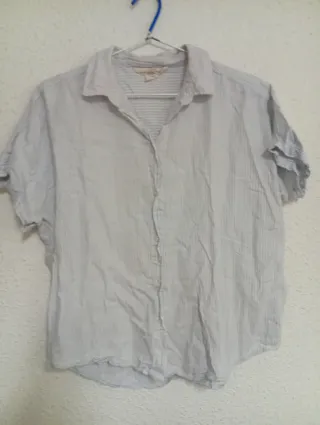 4 Camisas Blancas y Azul Cielo