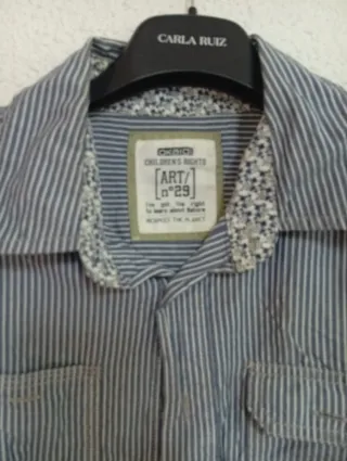 4 Camisas Blancas y Azul Cielo