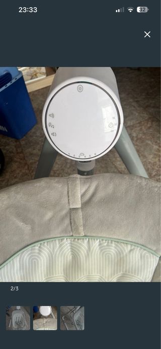 Hamaca Mecedora Eléctrica para Bebé