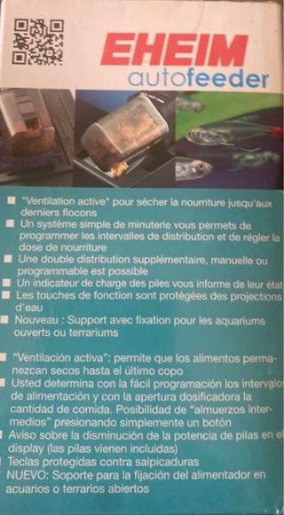 Comedero Eheim para terrarios y acuarios