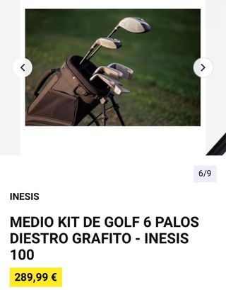Set Palos de Golf Inesis