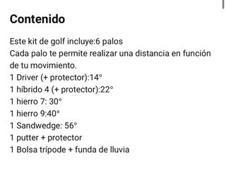 Set Palos de Golf Inesis