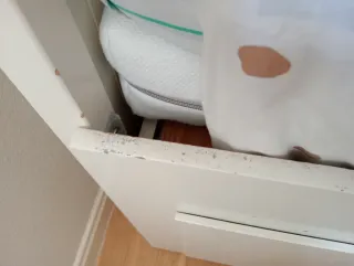 Estructura de cama nido Ikea blanca con cajones