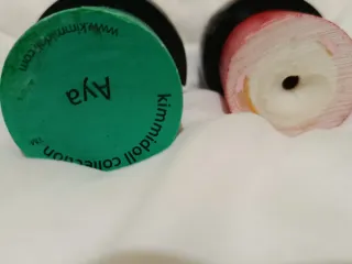 Set 2 Bambole Kokeshi Dipinte a Mano