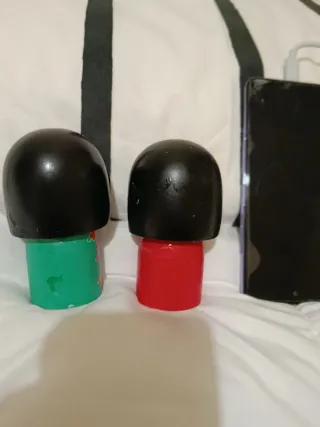 Set 2 Bambole Kokeshi Dipinte a Mano