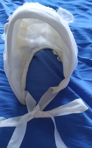 Vestido comunión vintage y gorrito