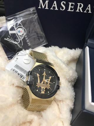 Reloj Maserati Dorado y Negro