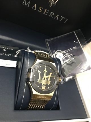 Reloj Maserati Dorado y Negro