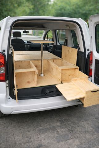 Mueble Camper Cama Extensible y Mesa