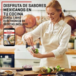 Prensa Tortillas 20cm + 100 Papeles Horno