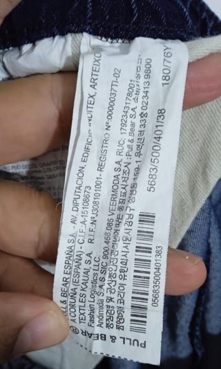 Pantalón vaquero Pull&Bear azul