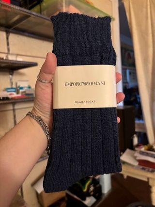 Calze NUOVE In Lana Uomo Firmate”EMPORIO ARMANI”Or