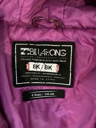 Mono de nieve para niña Billabong