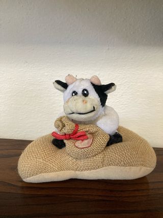 Peluche Mucca con Sacchetto Cuore