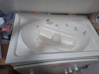 Cambiador bañera Carrefour blanco(sin colchoneta)