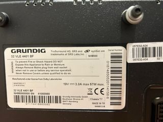 Televisor Grundig 72,5cm Negro