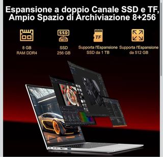 PC Portatile 15.6 Celeron N5095 8GB RAM 256GB SSD